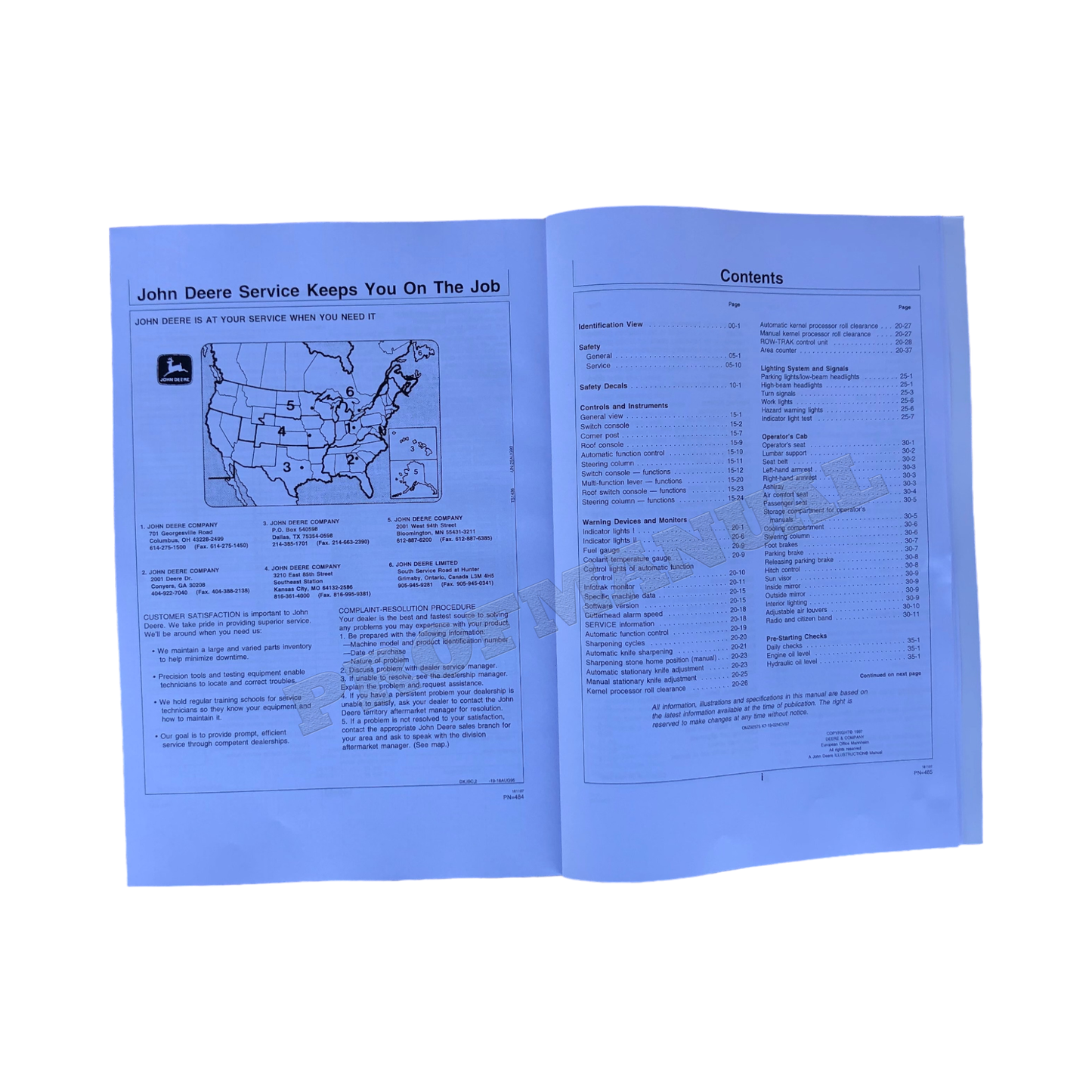 MANUEL D'UTILISATION DE LA MOISSONNEUSE JOHN DEERE 6650 6750 6850 6950 + !BONUS! OMZ92575