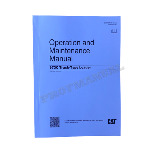 Caterpillar 973C Track Type Loader Operators Maintenance Manual 3RZ1-Up