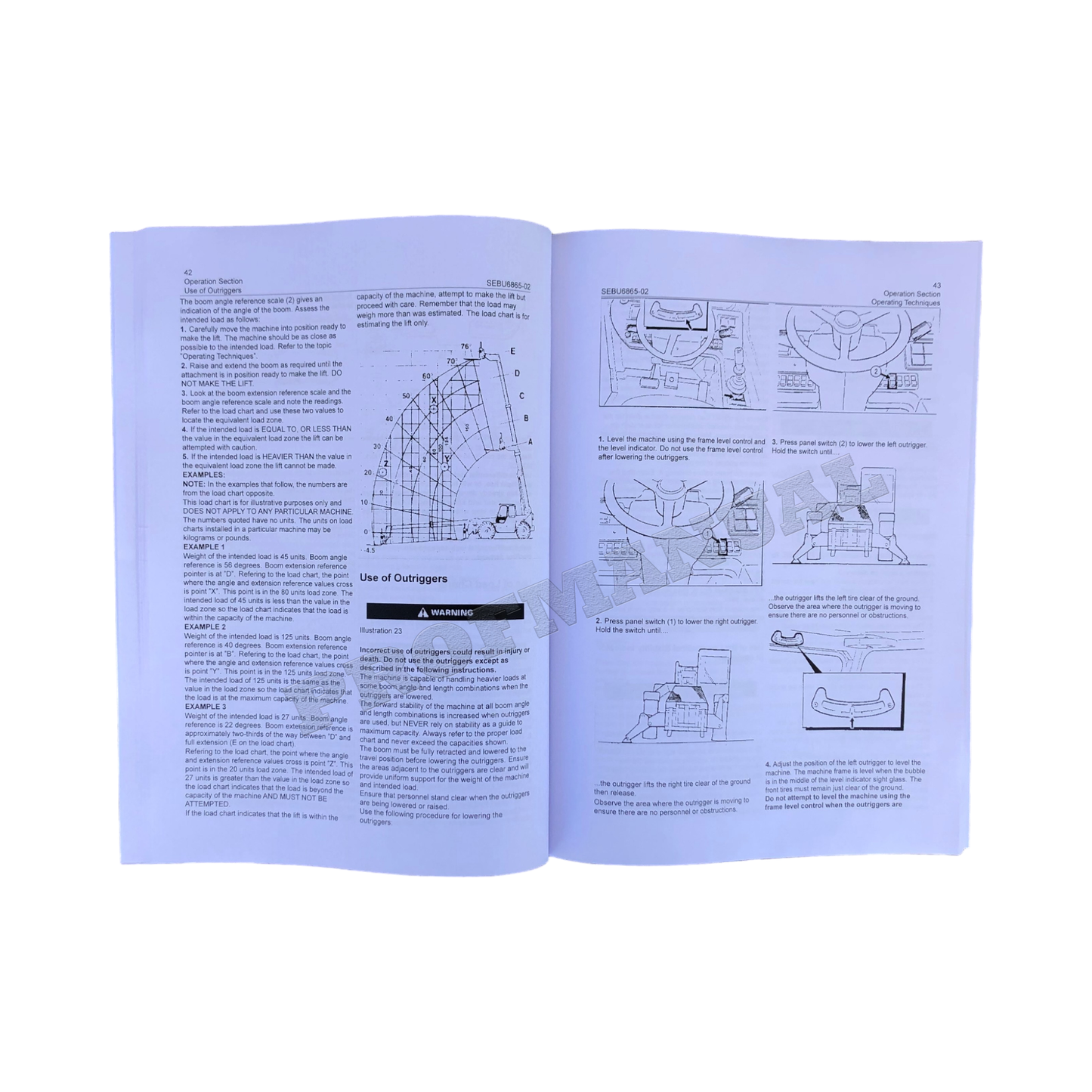 Caterpillar TH62 TH63 TH82 TH83 Telehandler Operators Manual SEBU6865