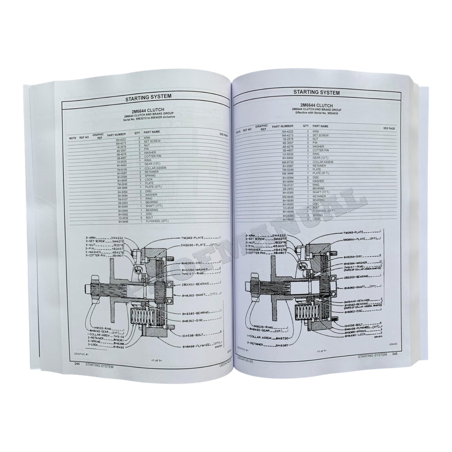 Caterpillar Cat 12 Motor Grader Parts Catalog Manual UE034740