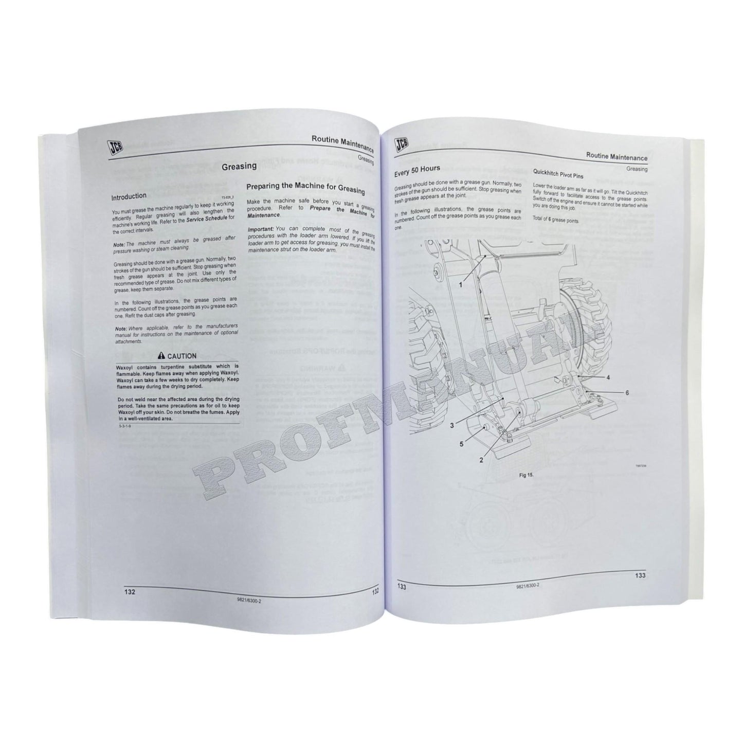 JCB 300 300T 330 320T SKID STEER LOADER Operators Manual 9821_6300