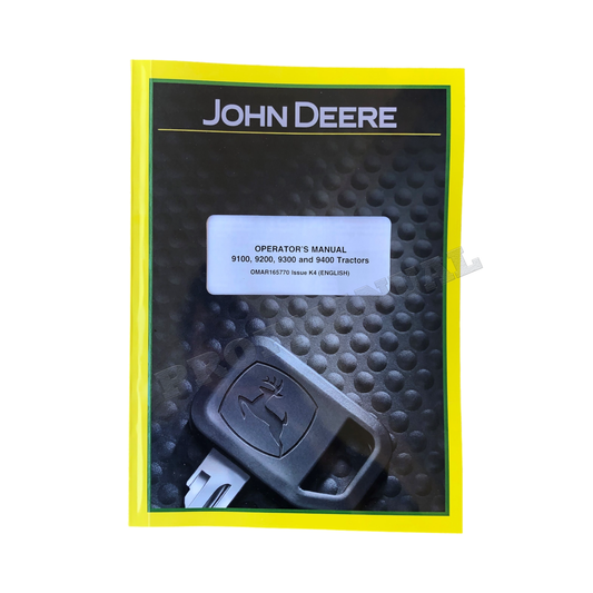 MANUEL D'UTILISATION DU TRACTEUR JOHN DEERE 9200 9400 9300 9100