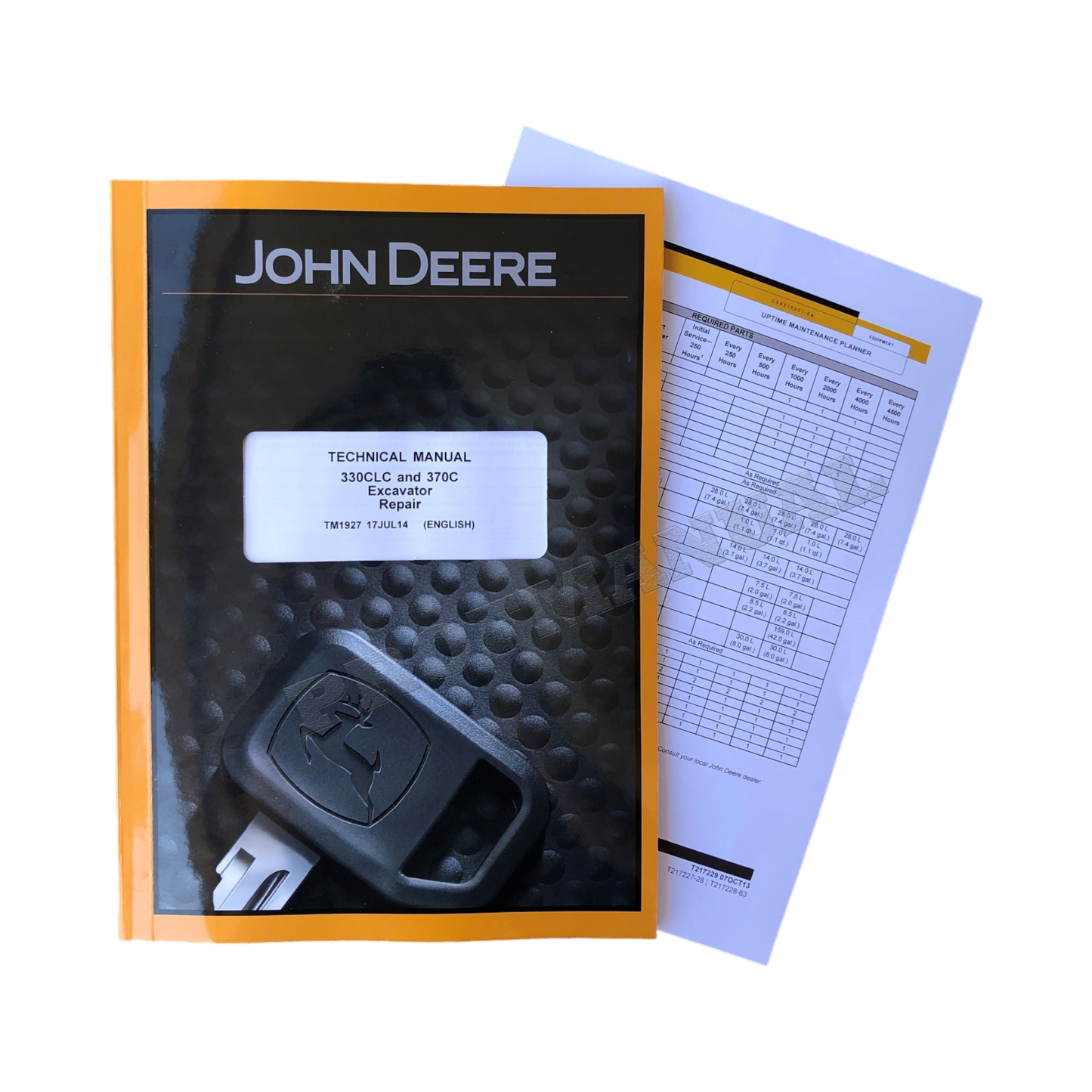 JOHN DEERE 330CLC 370C EXCAVATOR REPAIR SERVICE TECHNICAL MANUAL TM1927 +BONUS!