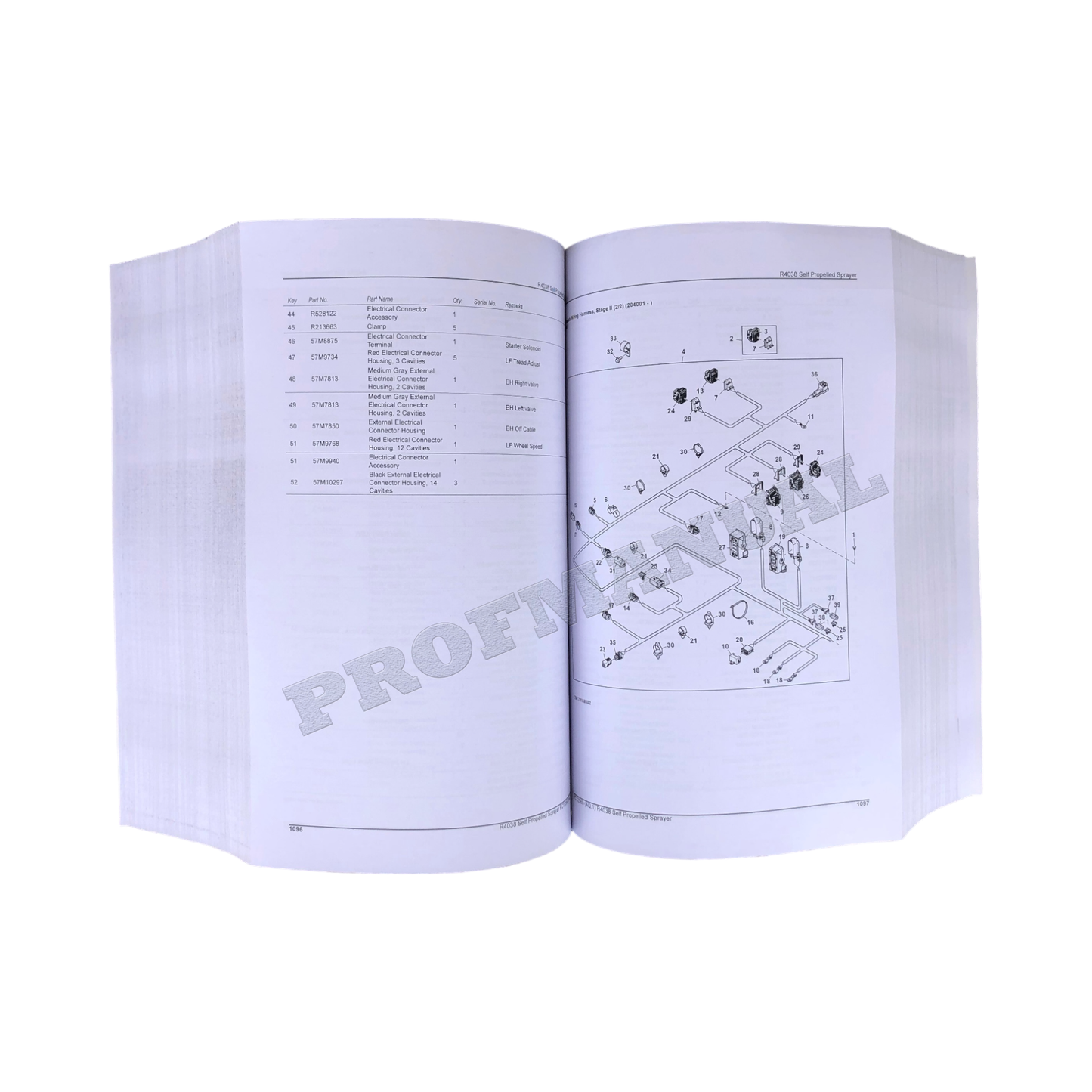 JOHN DEERE R4038 – ERSATZTEILKATALOGHANDBUCH FÜR SELBSTFAHRENDE SPRÜHMASCHINEN + !BONUS!