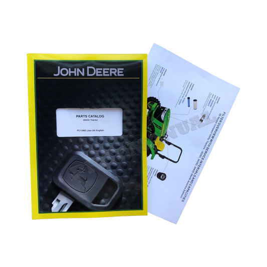 John Deere 3043D Tractor Parts Catalog Manual + !BONUS!