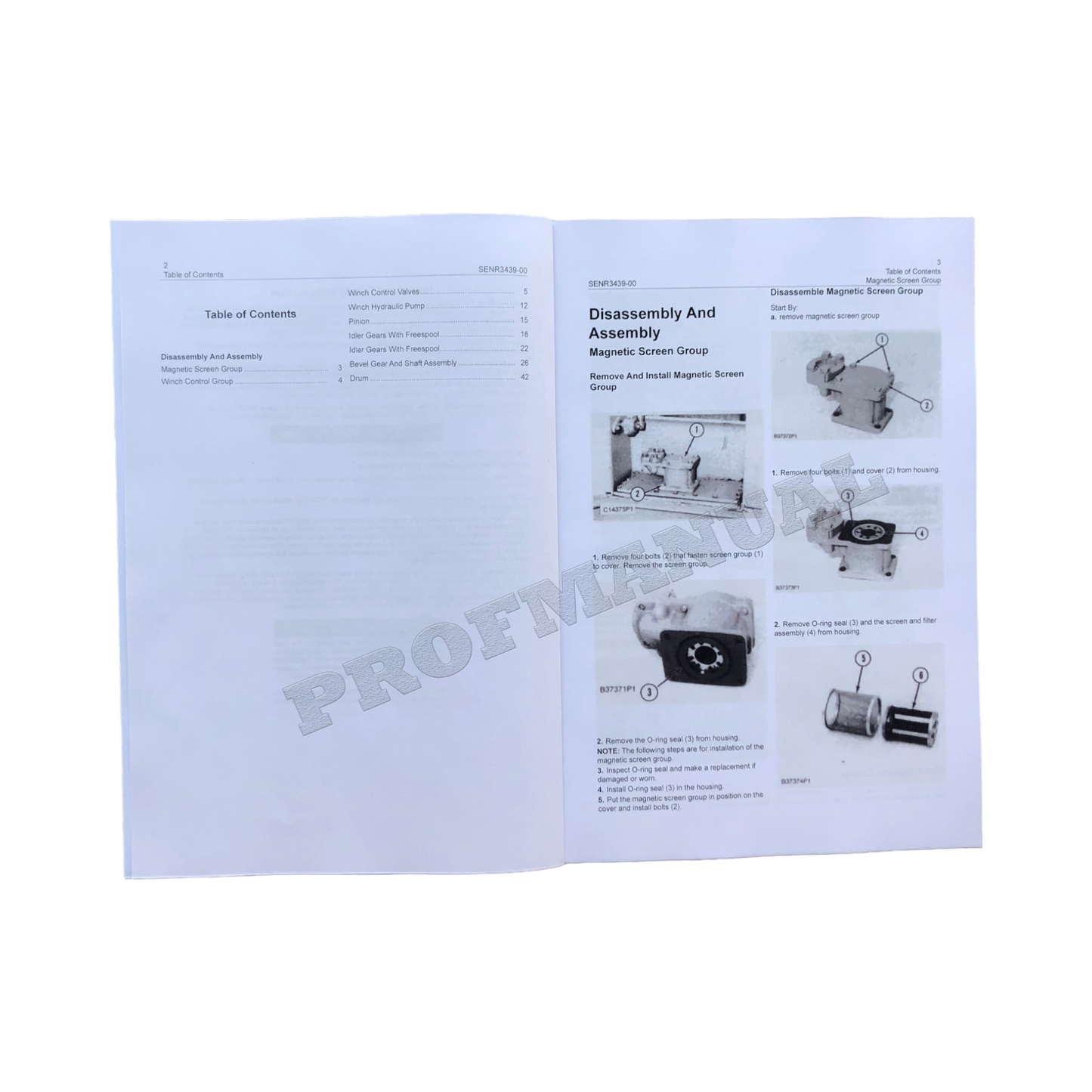 Caterpillar CAT 56 TOWING WINCH Manual Disassembly Assembly