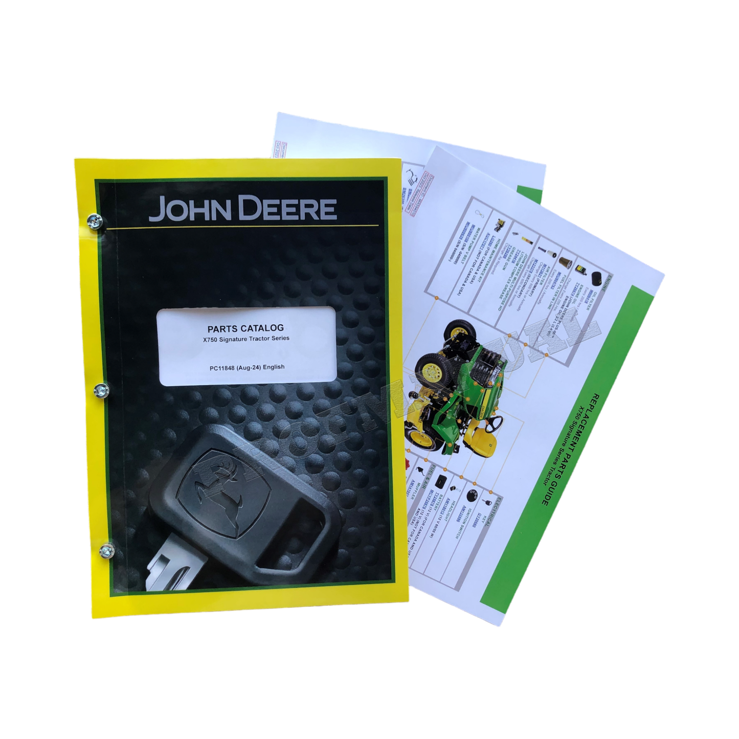 JOHN DEERE X750 TRACTOR SERIES PARTS CATALOG MANUAL + !BONUS!