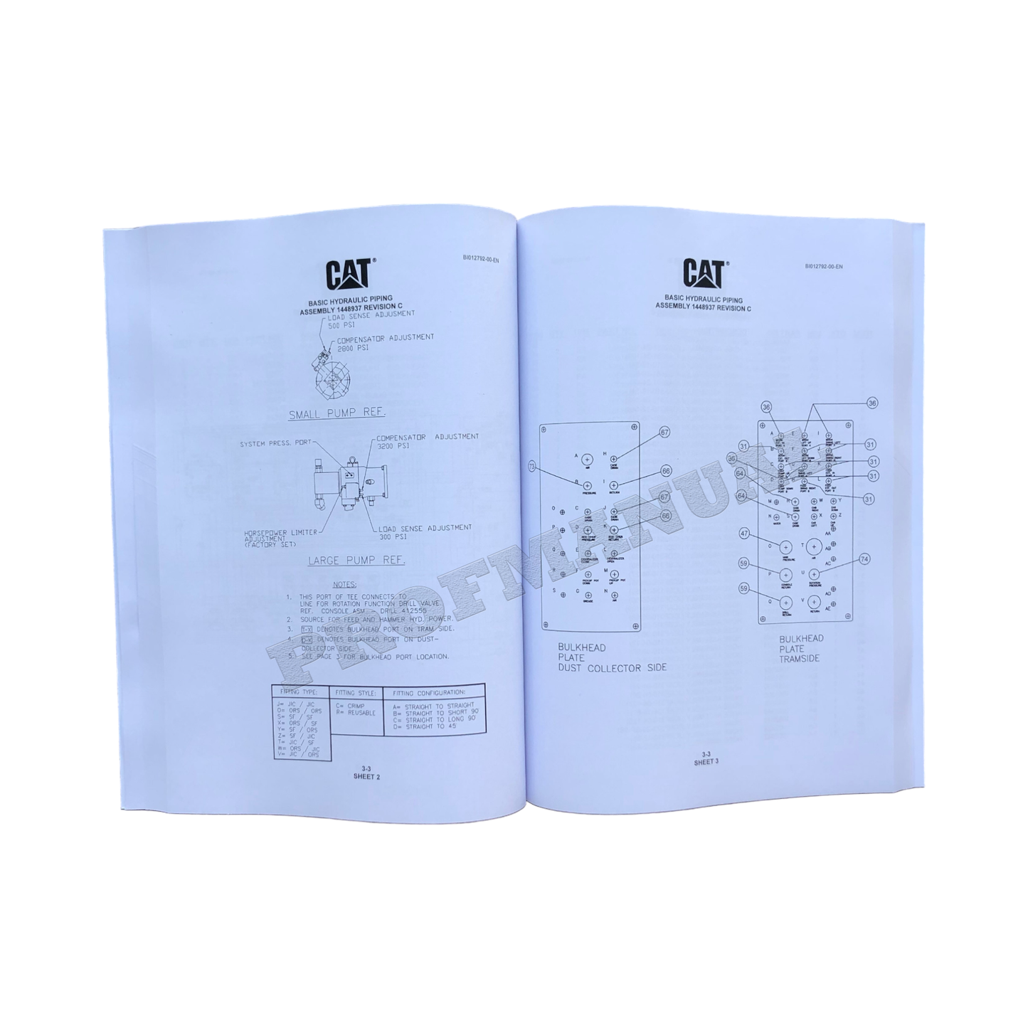 Caterpillar Cat MD5090 Hydra Trac Drill Parts Catalog Manual ser SEW07261