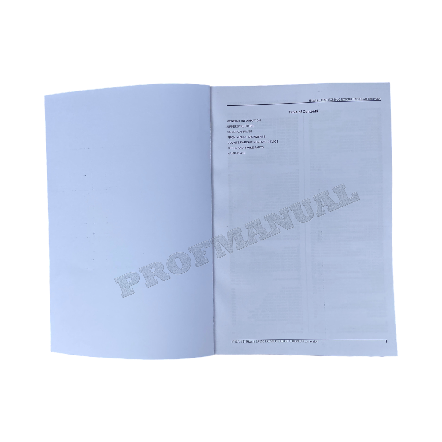 Hitachi EX550 EX550LC EX600H EX600LCH Bagger Teilekatalog Handbuch