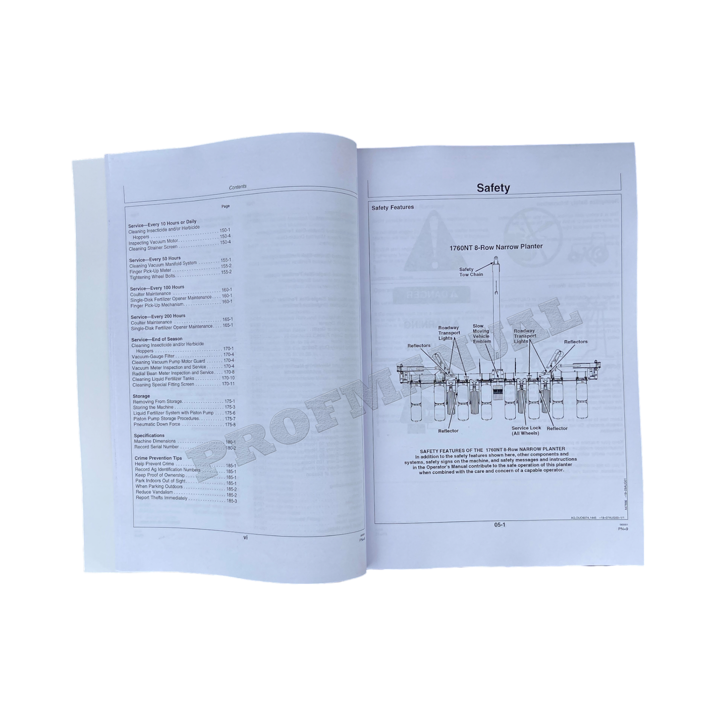 JOHN DEERE 1760 1760NT 6-RN 8-RN 8-RW Wing-Fold PLANTER OPERATORS MANUAL #6