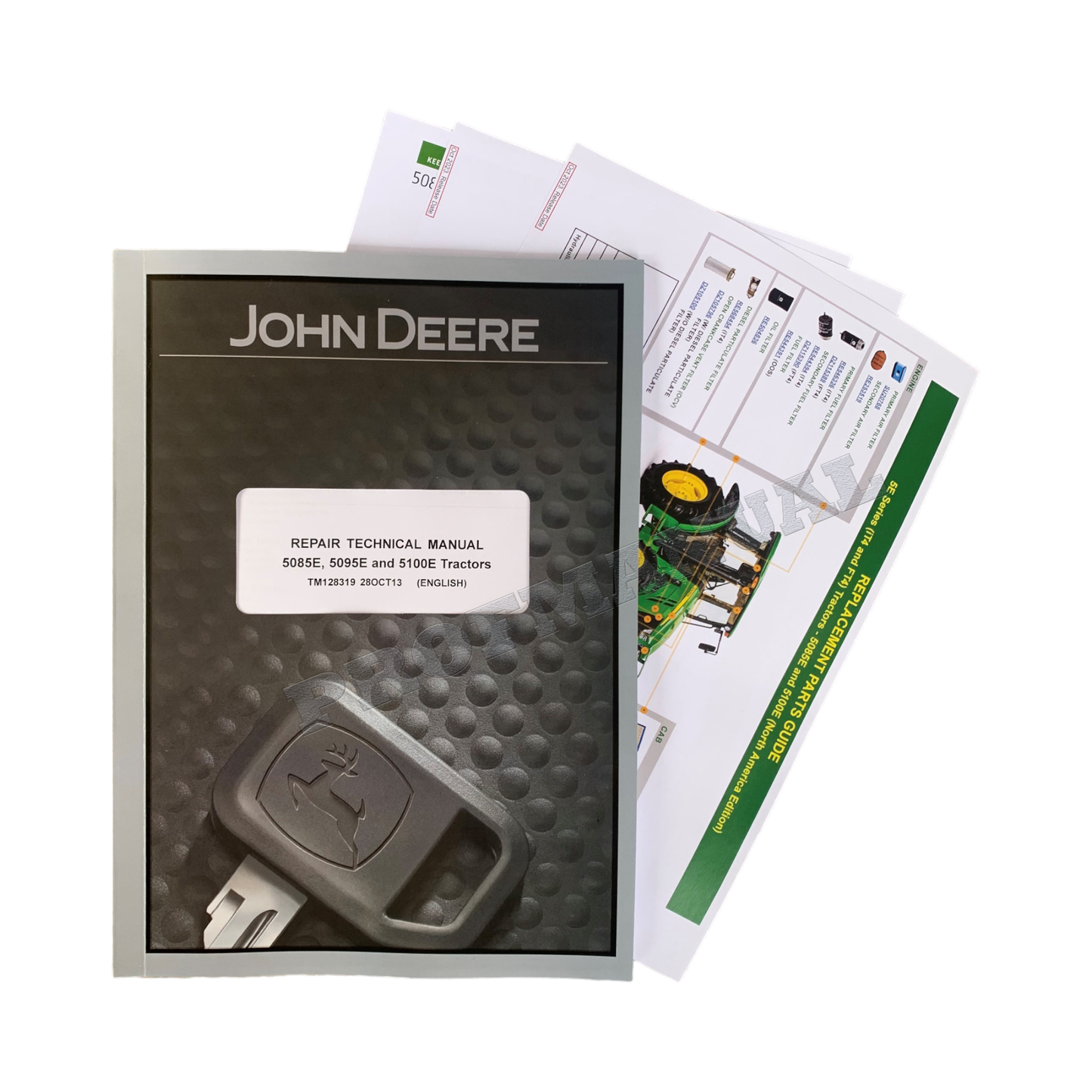 JOHN DEERE 5085E 5100E TRAKTOR-REPARATUR-SERVICEHANDBUCH + !BONUS! 