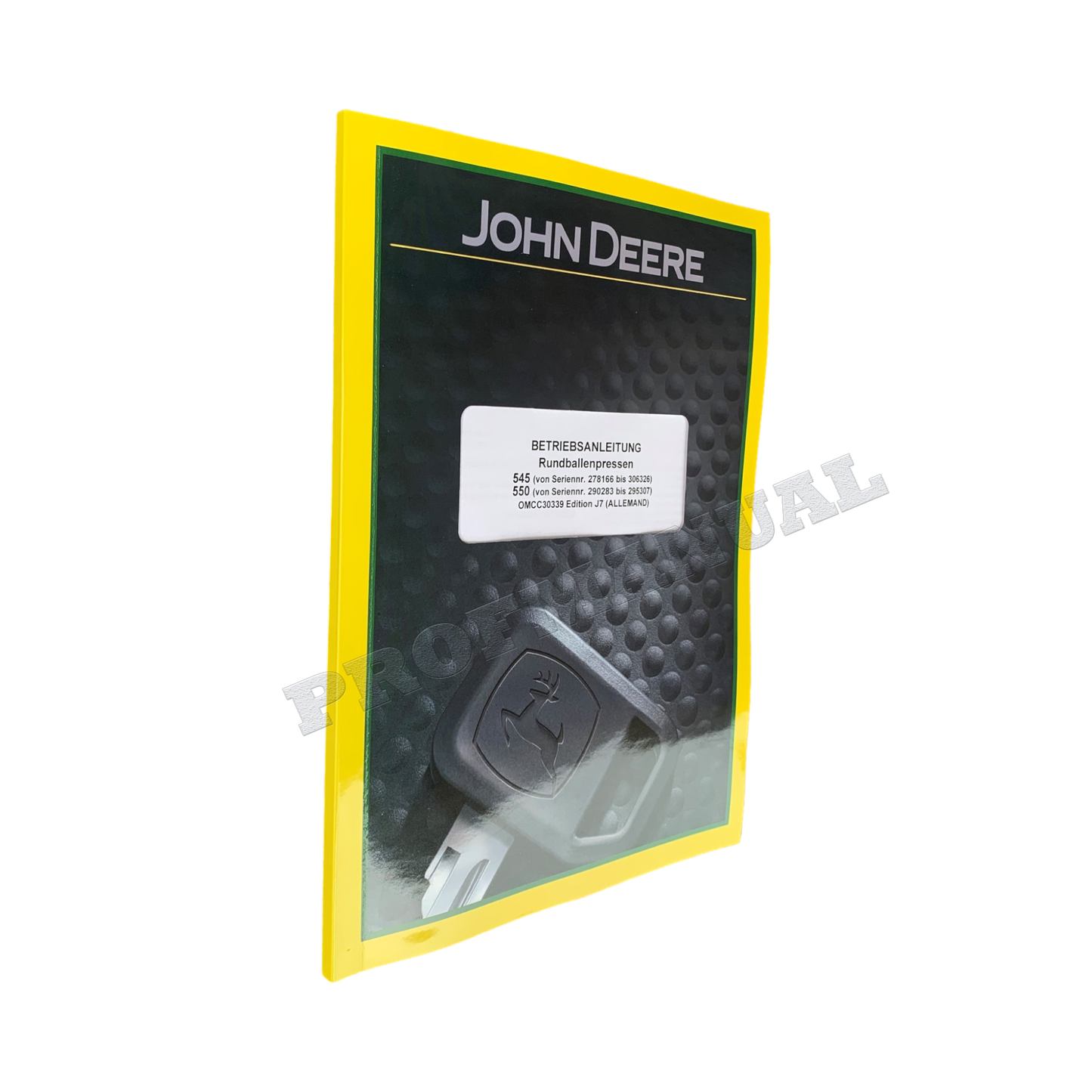 JOHN DEERE RUNDBALLENPRESSEN 545 550 BETRIEBSANLEITUNG #1