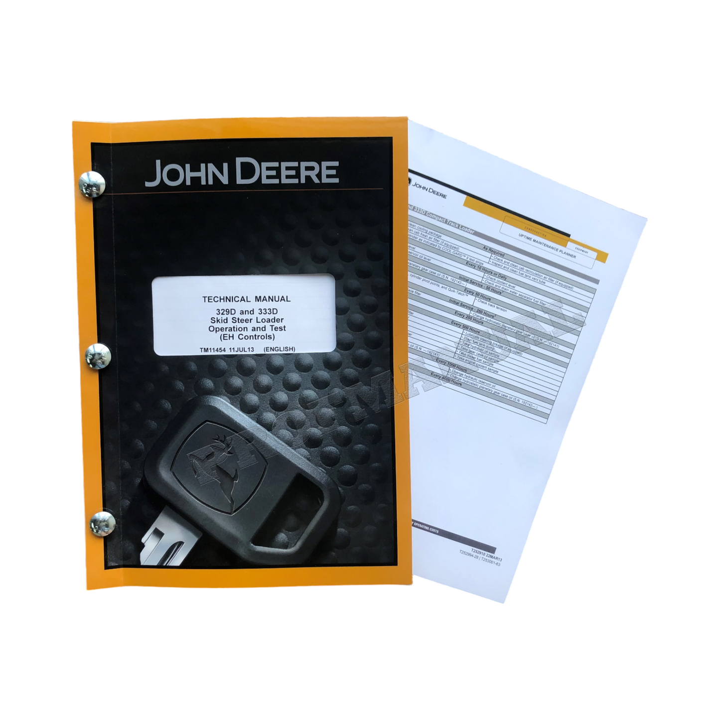 JOHN DEERE 329D 333D SKID STEER OPERATION TEST MANUAL TM11454 + !BONUS!