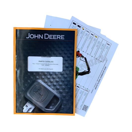 Manuel du catalogue des pièces détachées de l'abatteuse-groupeuse à chenilles John Deere 753J-753JH + !BONUS!