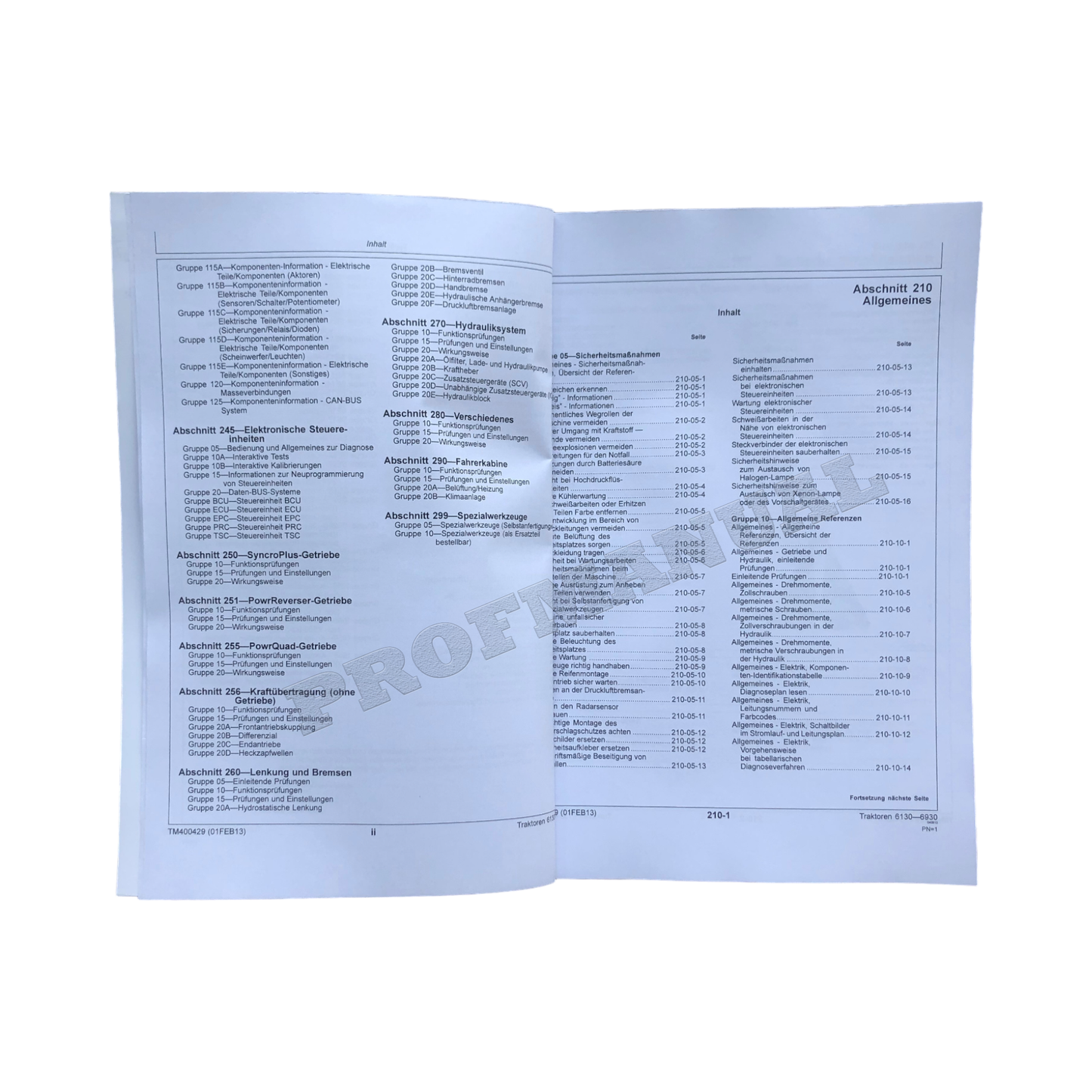 JOHN DEERE 6530 6534 6630 6830 6930 TRAKTOR DIAGNOSTIC REPARATURHANDBUCH