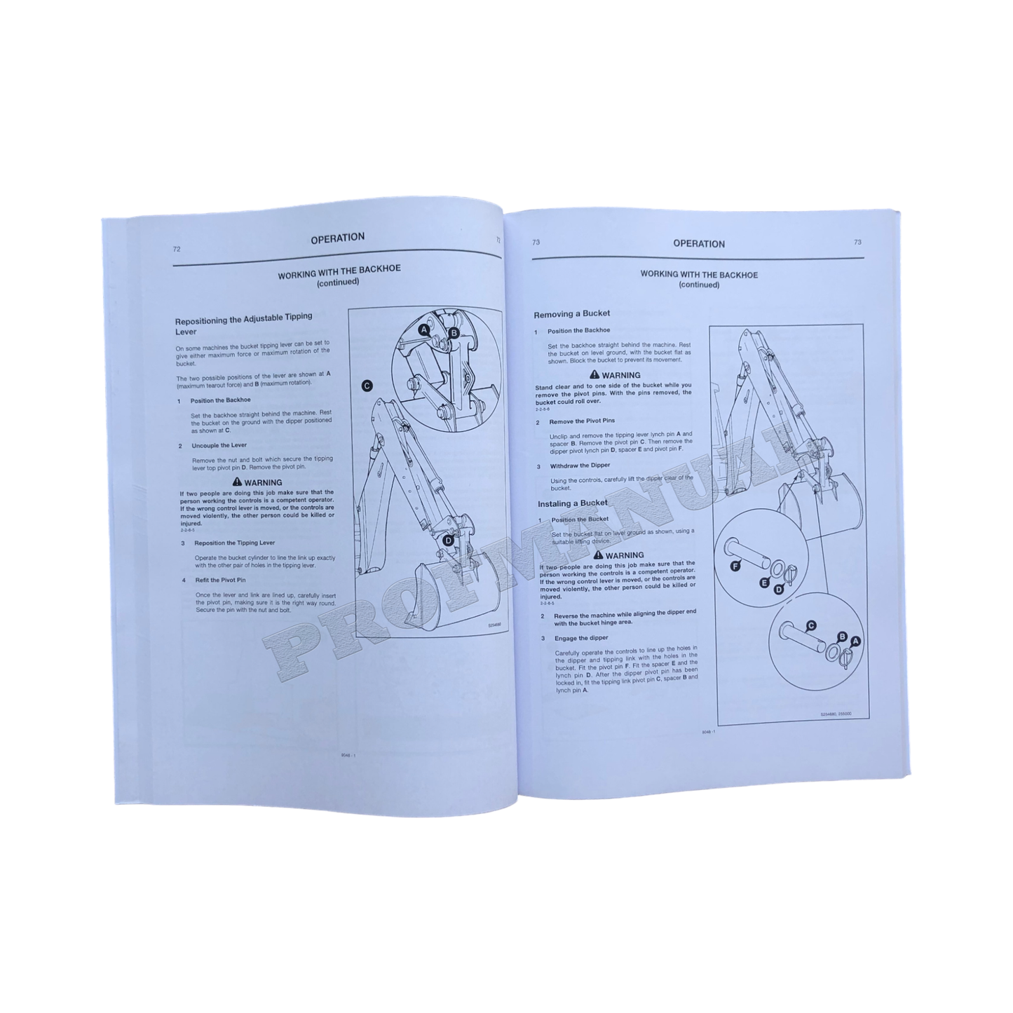 JCB 214 215 215E 217 Baggerlader Bedienungsanleitung