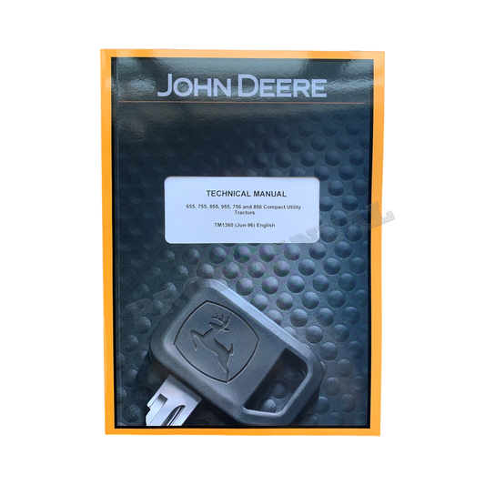 MANUEL D'ENTRETIEN DU TRACTEUR UTILITAIRE COMPACT JOHN DEERE 756 856 655 755 855 955