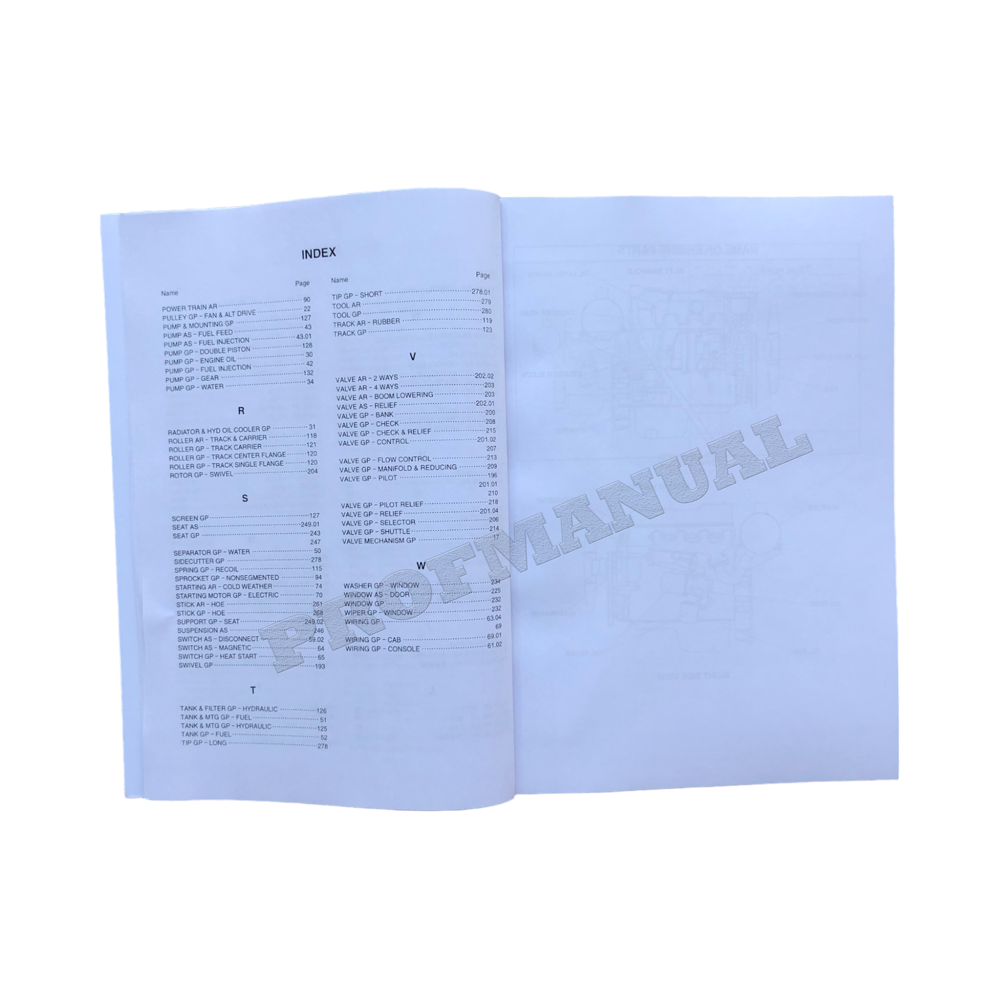 Caterpillar 307 Track Type Excavator Parts Catalog Manual D78701-Up 2PM257-Up