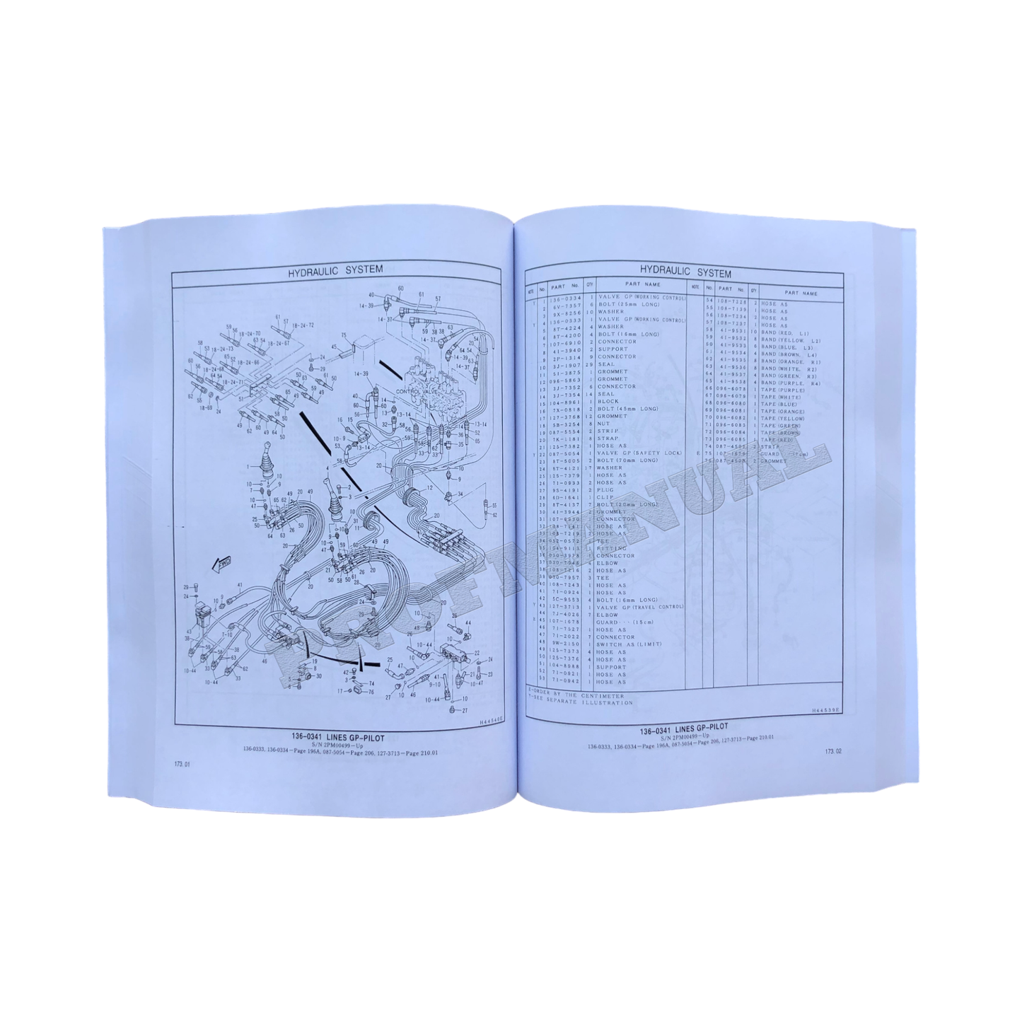 Caterpillar 307 Track Type Excavator Parts Catalog Manual D78701-Up 2PM257-Up