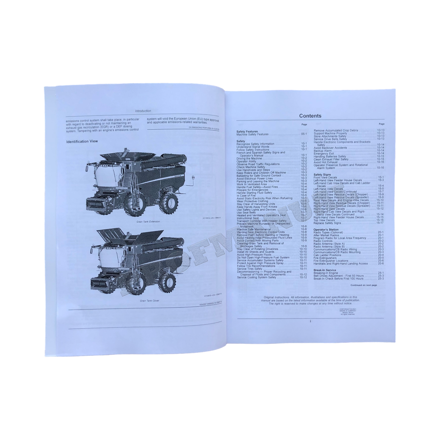 JOHN DEERE S760 S770 S780 S790 COMBINE OPERATOR MANUAL + !BONUS!