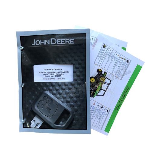 Servicehandbuch für John Deere XUV835E XUV835M XUV835R Gator Nutzfahrzeuge + !BONUS!