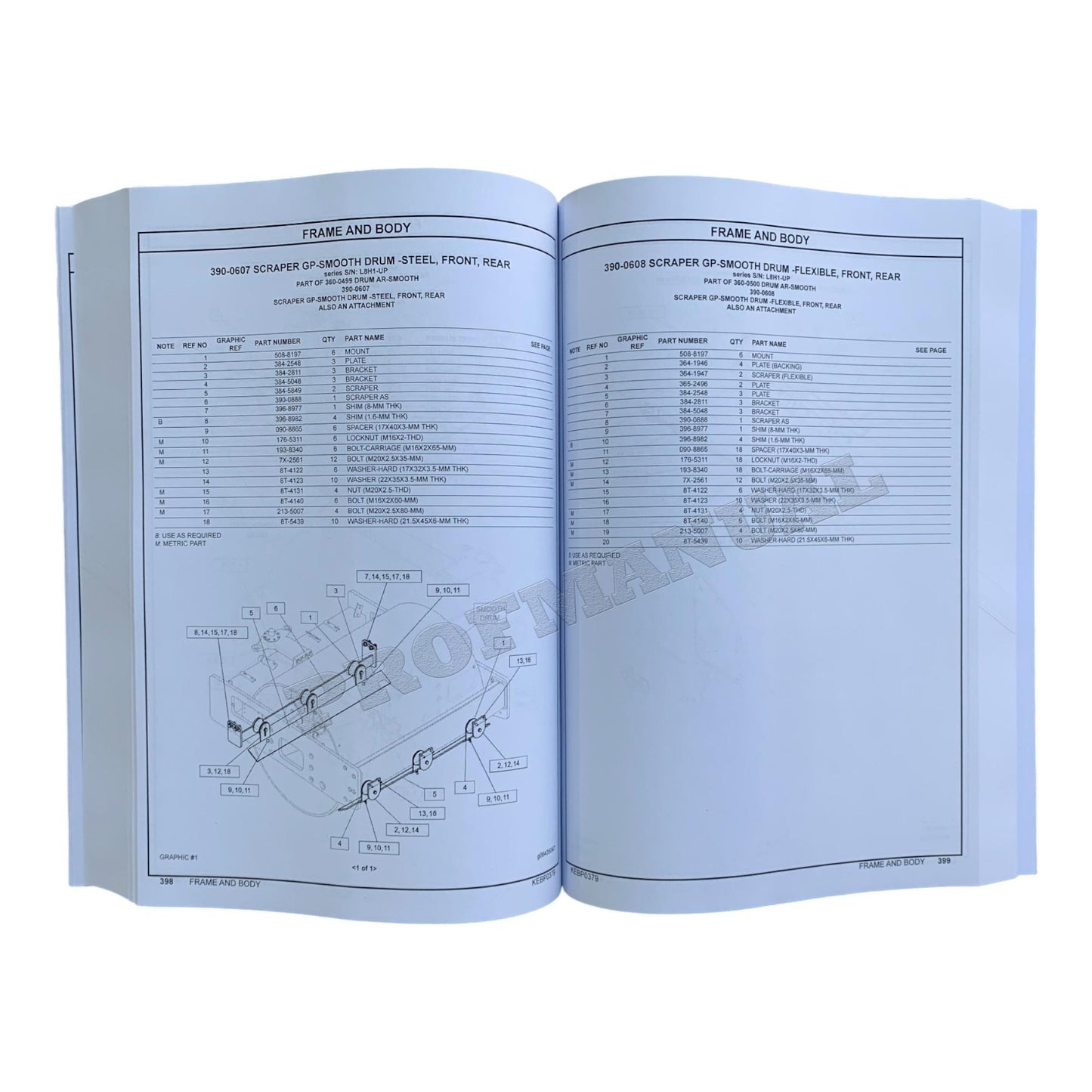 Catalogue de pièces détachées pour compacteur de sol Caterpillar Cat CP56B CS56B Manuel KEBP0379