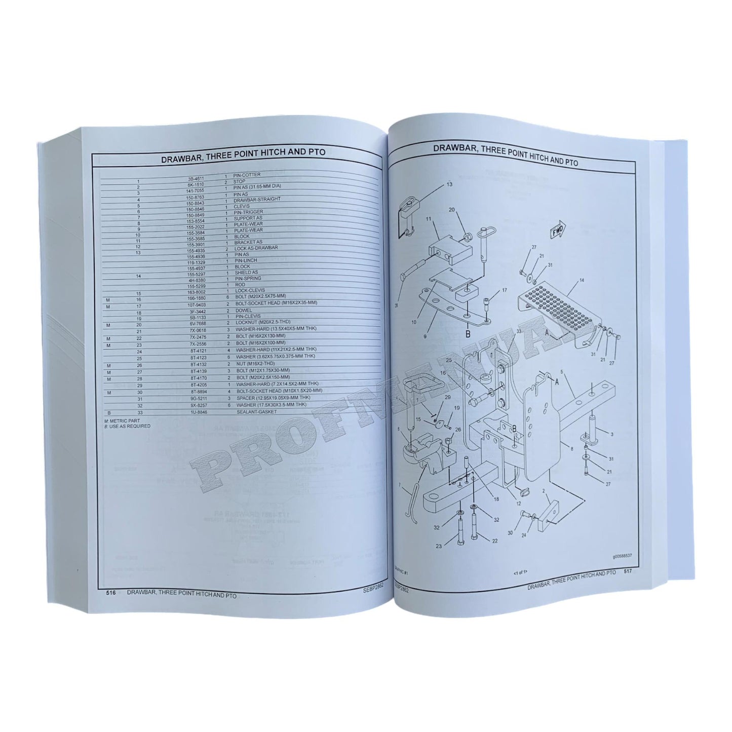 Caterpillar Cat Challenger 35 45 55 Cce Ag Traktor-Ersatzteilkatalog, Handbuch