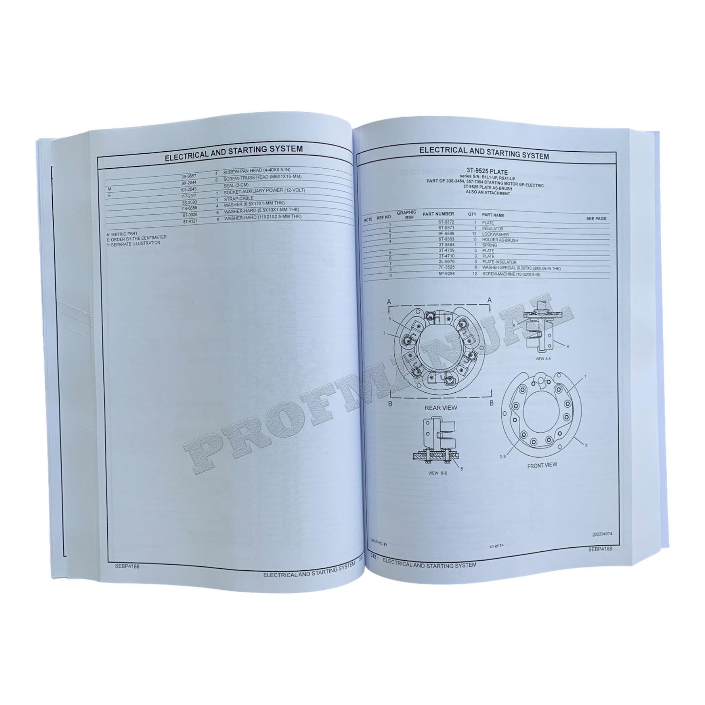 Manuel du catalogue des pièces détachées du camion articulé Caterpillar Cat 725