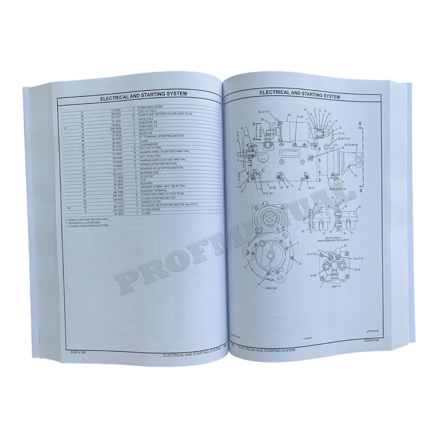 Manuel du catalogue des pièces détachées du camion articulé Caterpillar Cat 725