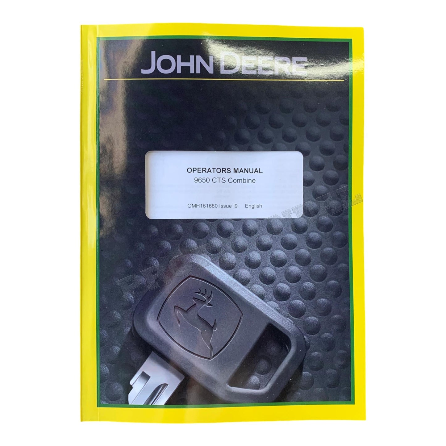 JOHN DEERE 9650 CTS COMBINE OPERATORS MANUAL SN 0-690400