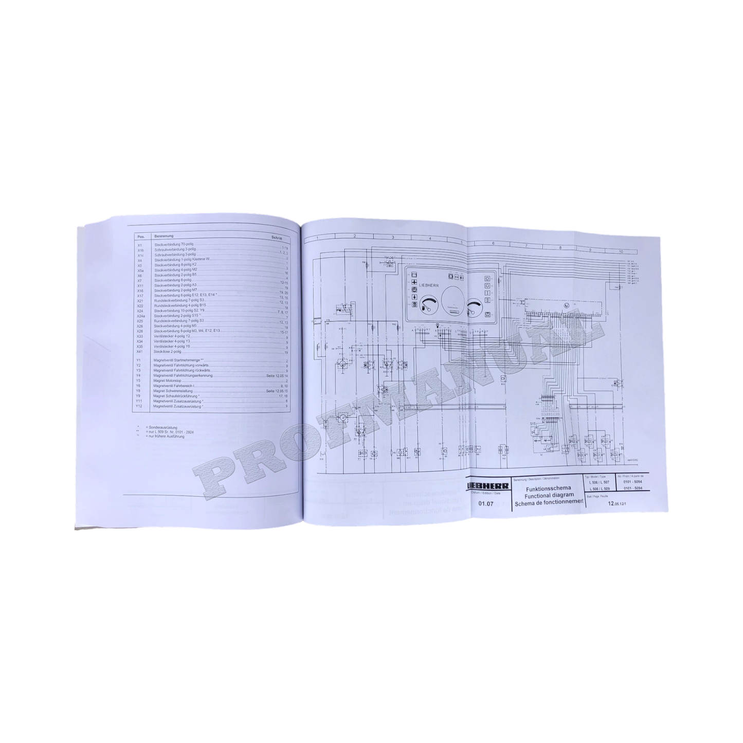 Liebherr L504 L506 L507 L508 L509 L512 L522 Radlader Reparaturhandbuch