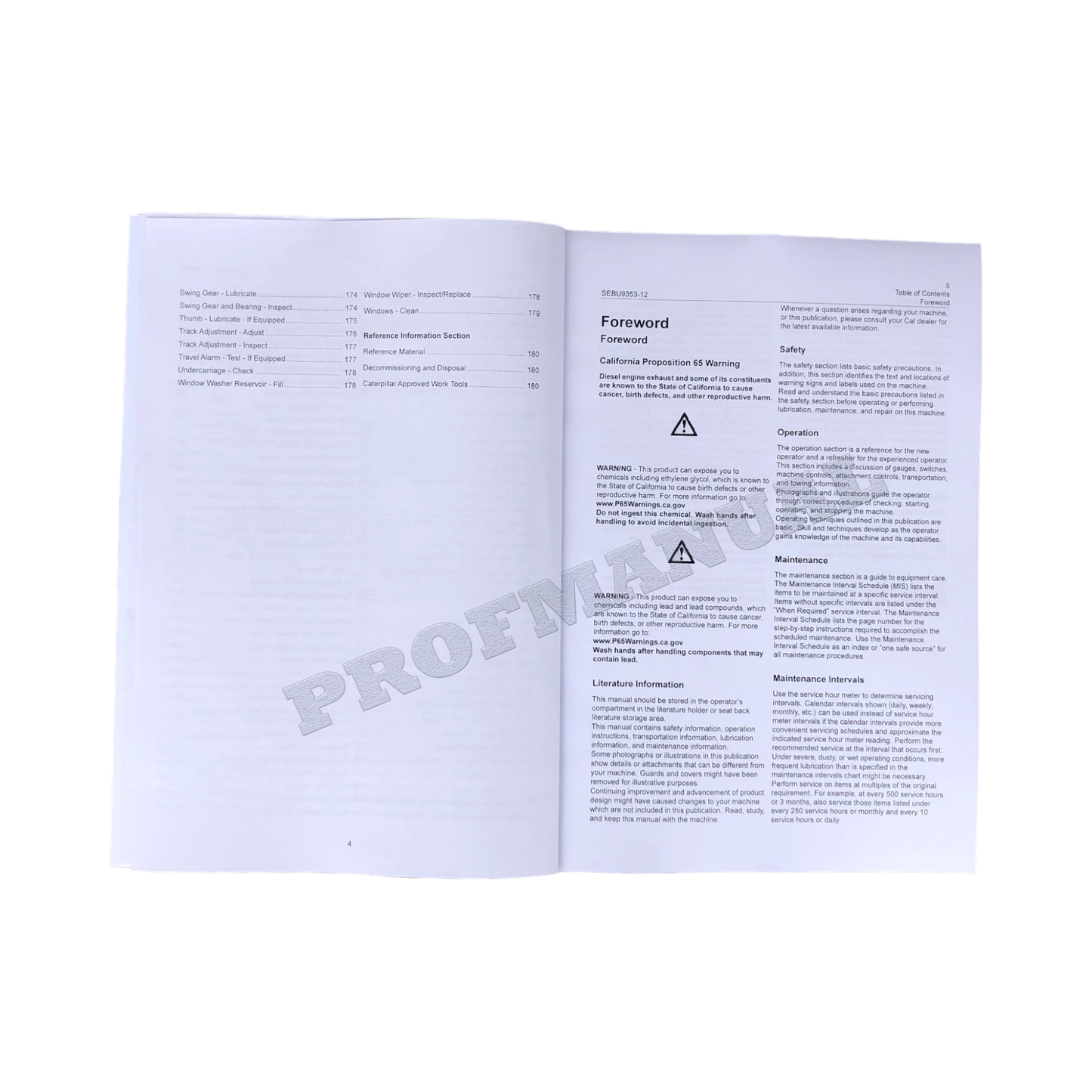 Caterpillar 307E2 Mini Hydraulic Excavator Operators Maintenance Manual KC91-Up