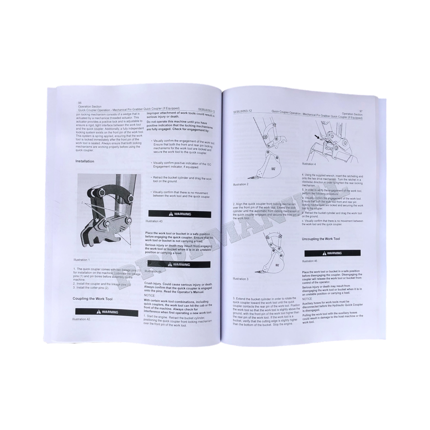 Caterpillar 307E2 Mini Hydraulic Excavator Operators Maintenance Manual KC91-Up