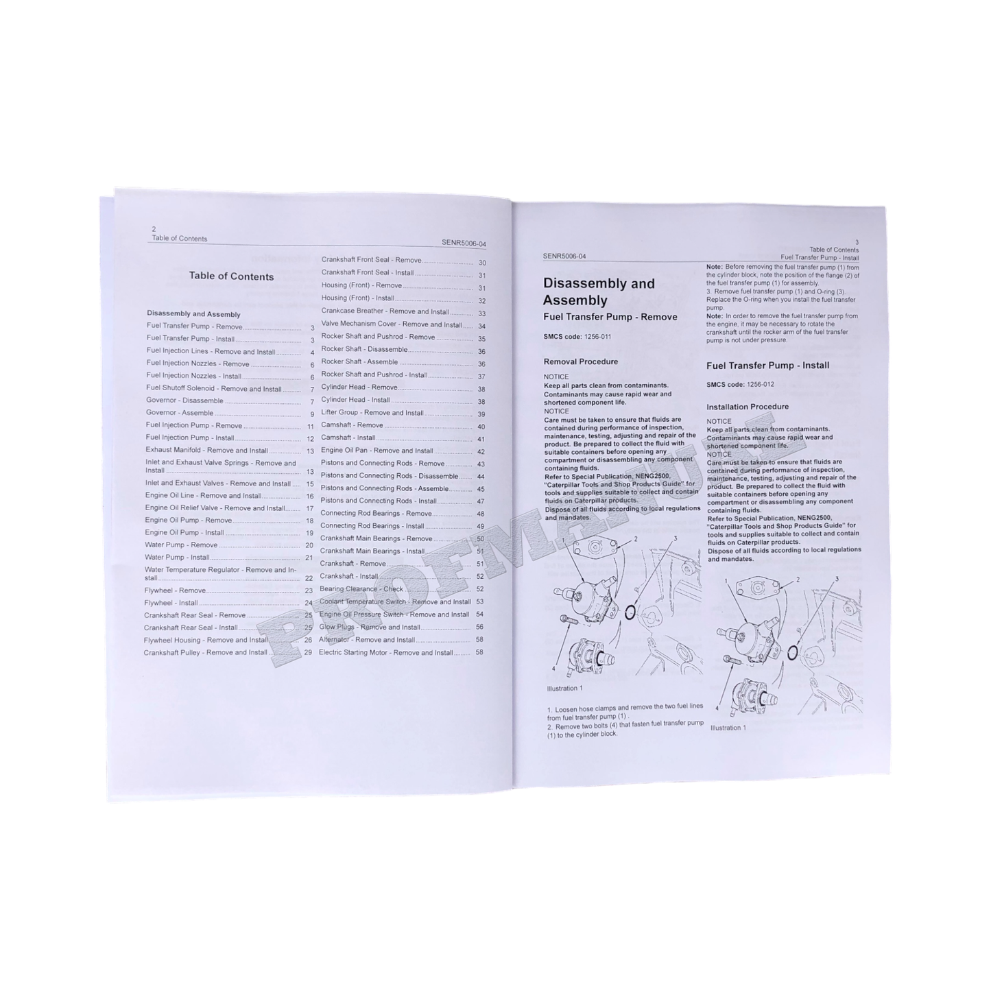 Caterpillar 3024C Motor Servicehandbuch Demontage Montage 247B 257B Lader + SUPPL