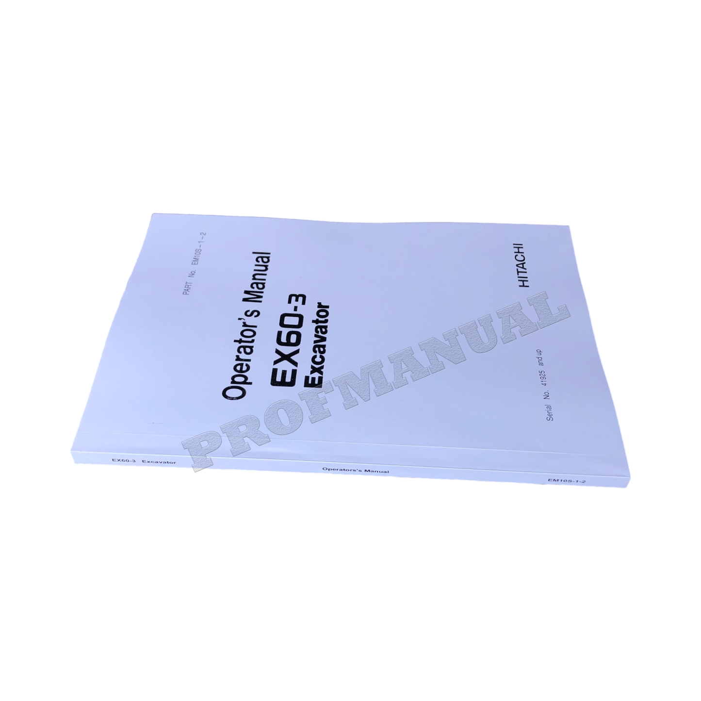 HITACHI EX60-3 EXCAVATOR OPERATORS MANUAL #1