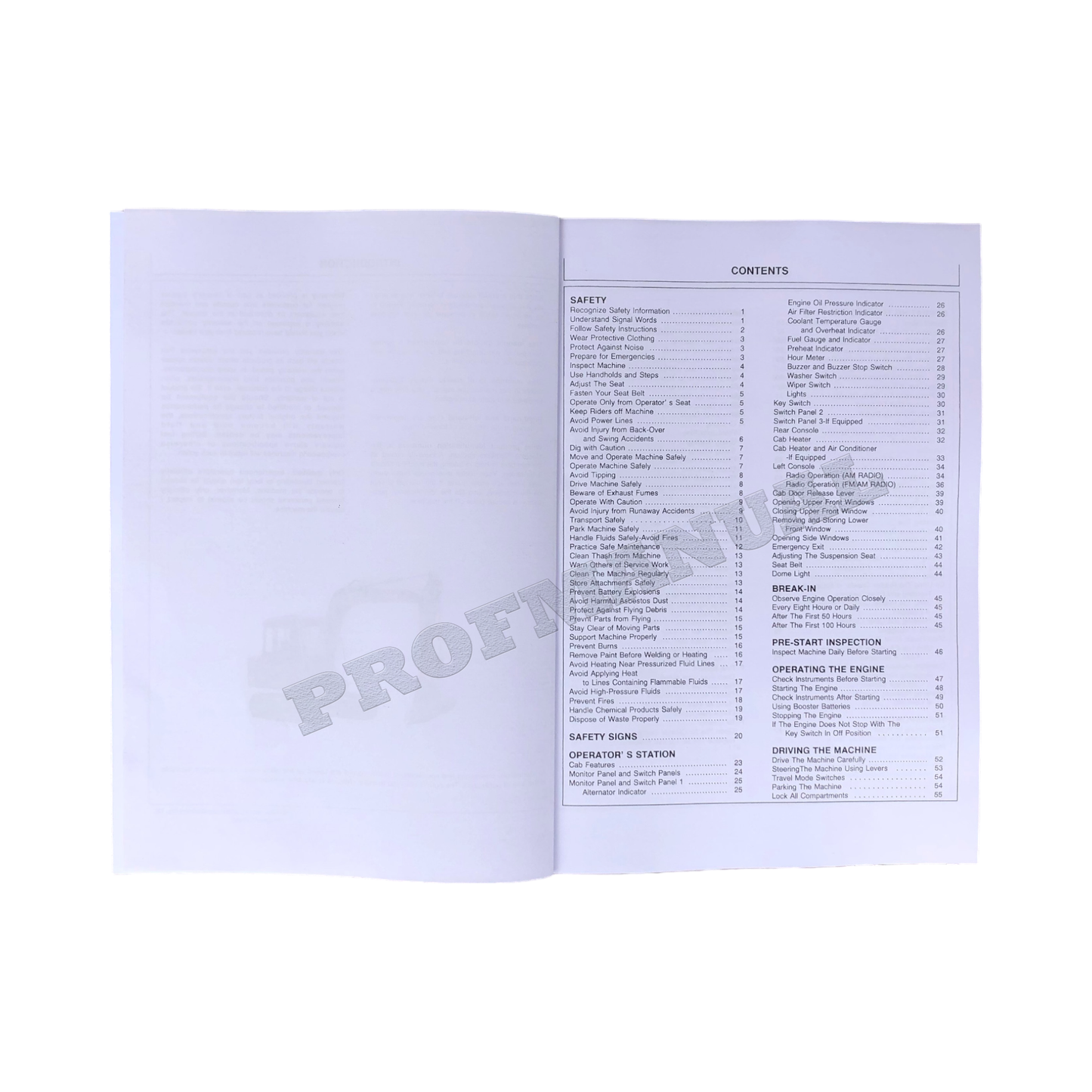 HITACHI EX60-3 EXCAVATOR OPERATORS MANUAL #1