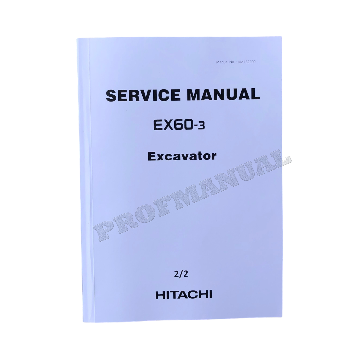 HITACHI EX60-3 EXCAVATOR SERVICE OPERATORS MANUAL SET 2 BOOKS