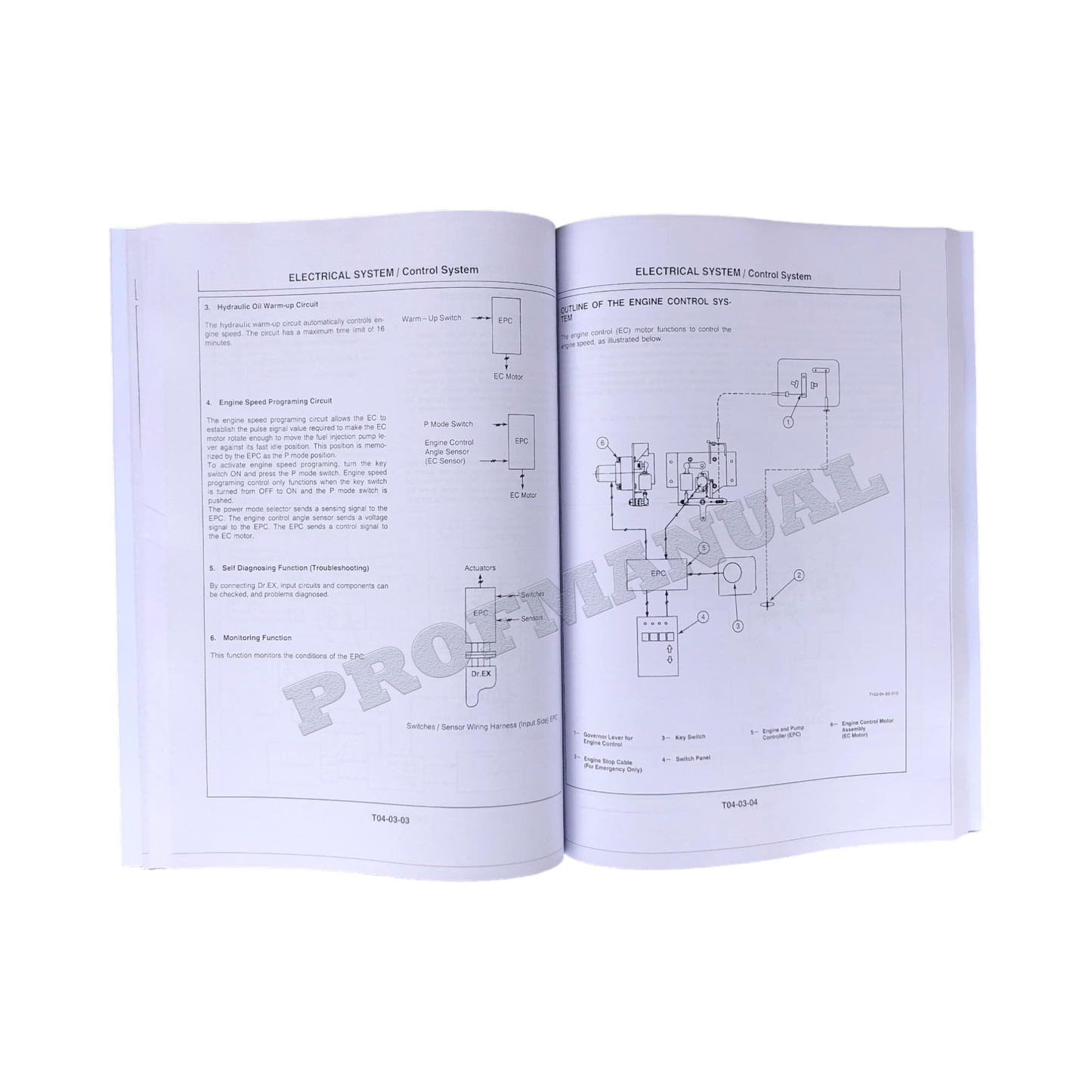 HITACHI EX60-3 EXCAVATOR SERVICE OPERATORS MANUAL SET 2 BOOKS