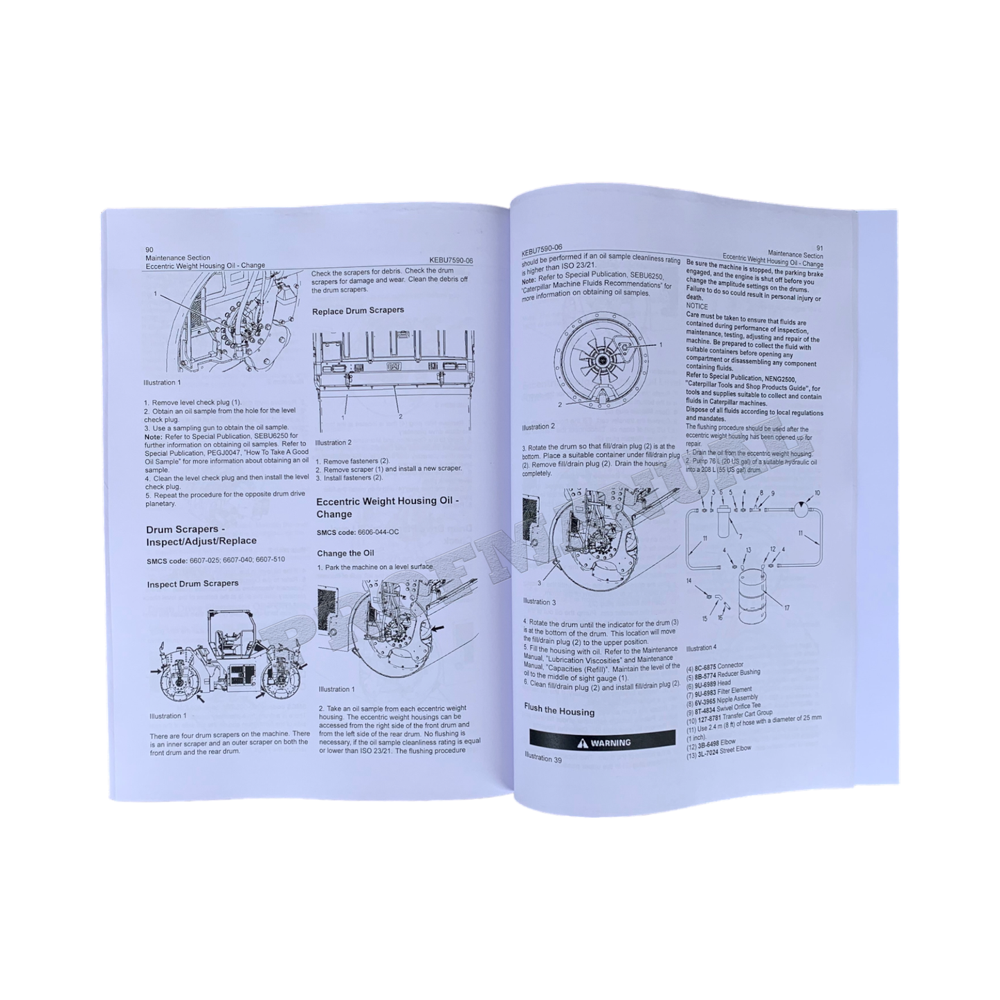 Caterpillar CB64B CB66B CB68B Asphalt Compactor Operators Manual KEBU7590