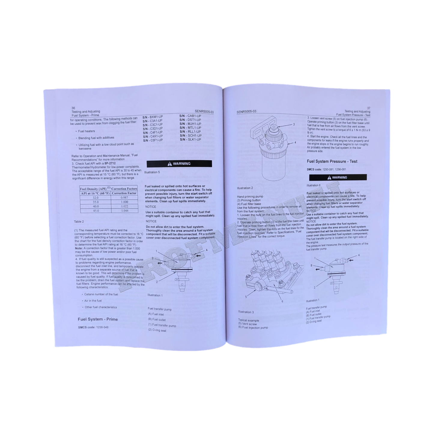 Caterpillar 3024C C1.1 C1.5 C2.2 Engine Operat Test Adjusting Service Manual SET