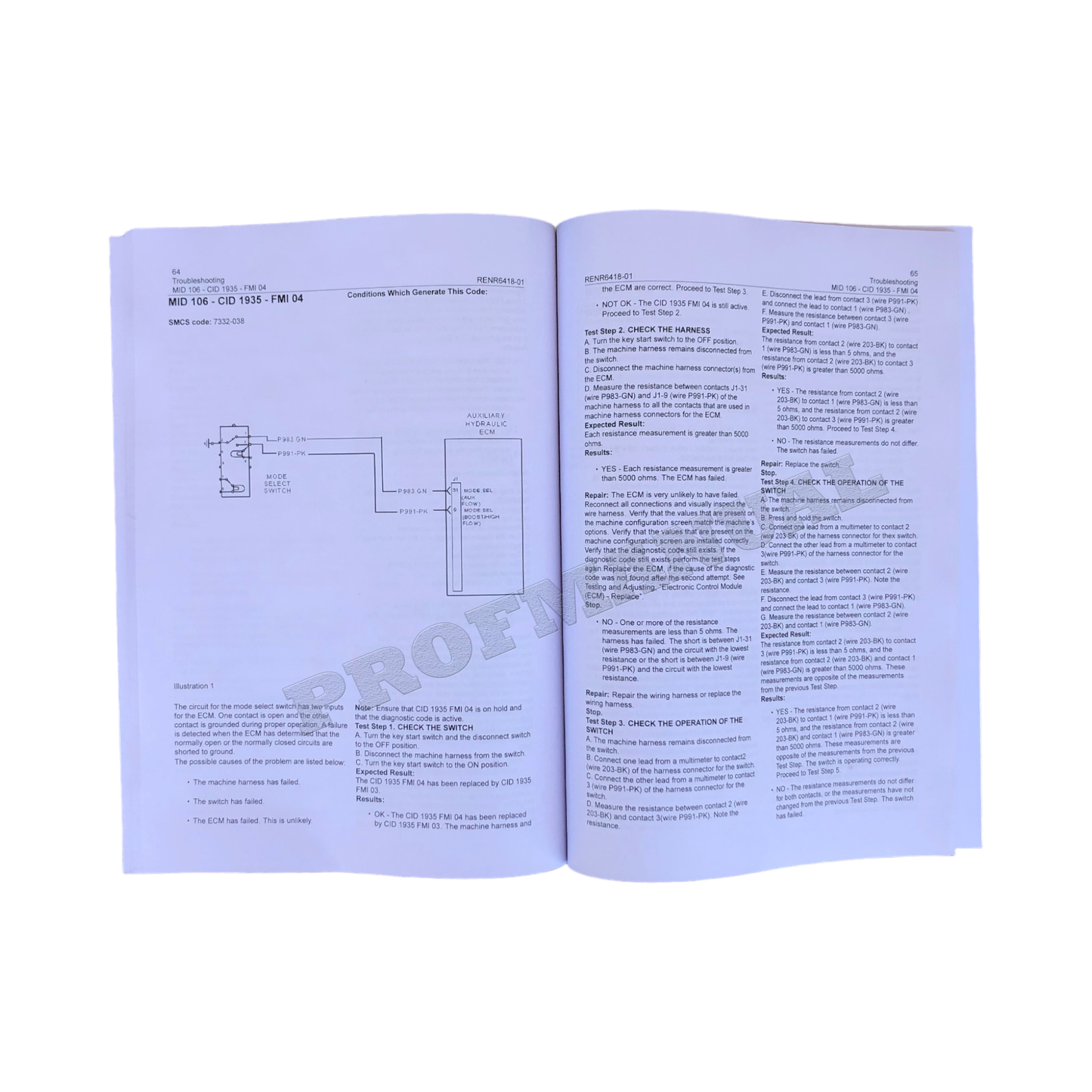 Caterpillar 216B 226B 232B 236B 242B Loader Operation Test Manual Troubleshoot