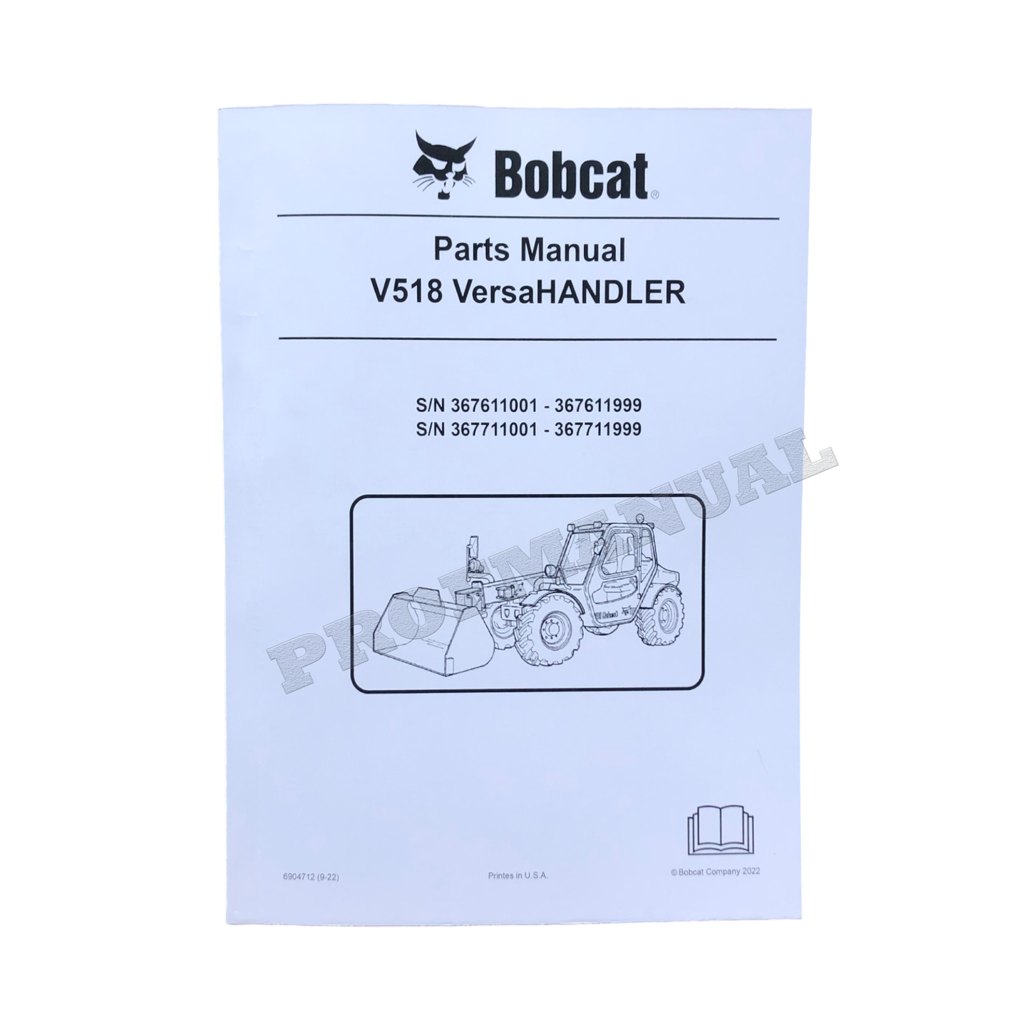 Manuel du catalogue de pièces Bobcat V518 VersaHandler