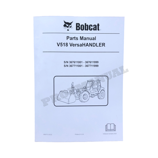 Manuel du catalogue de pièces Bobcat V518 VersaHandler