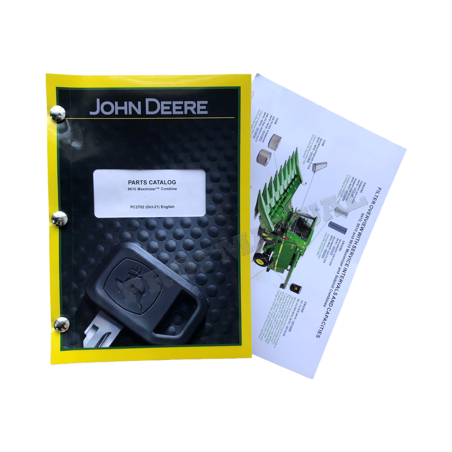 JOHN DEERE 9610 COMBINE PARTS CATALOG MANUAL + !BONUS!