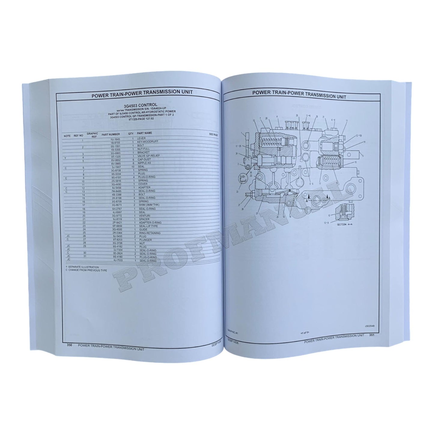 Caterpillar Cat 943LGP Track Loader Parts Catalog Manual