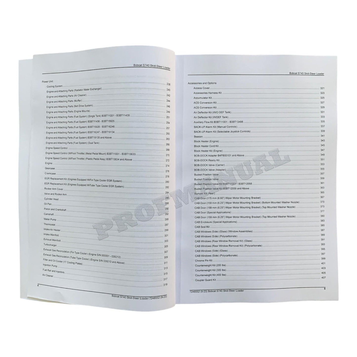 Bobcat S740 Kompaktlader Ersatzteilkatalog Handbuch B3BT11001-