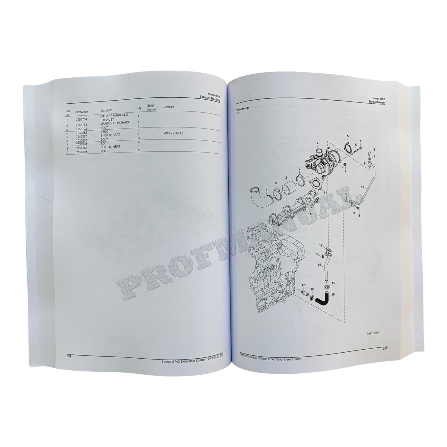 Bobcat S740 Kompaktlader Ersatzteilkatalog Handbuch B3BT11001-