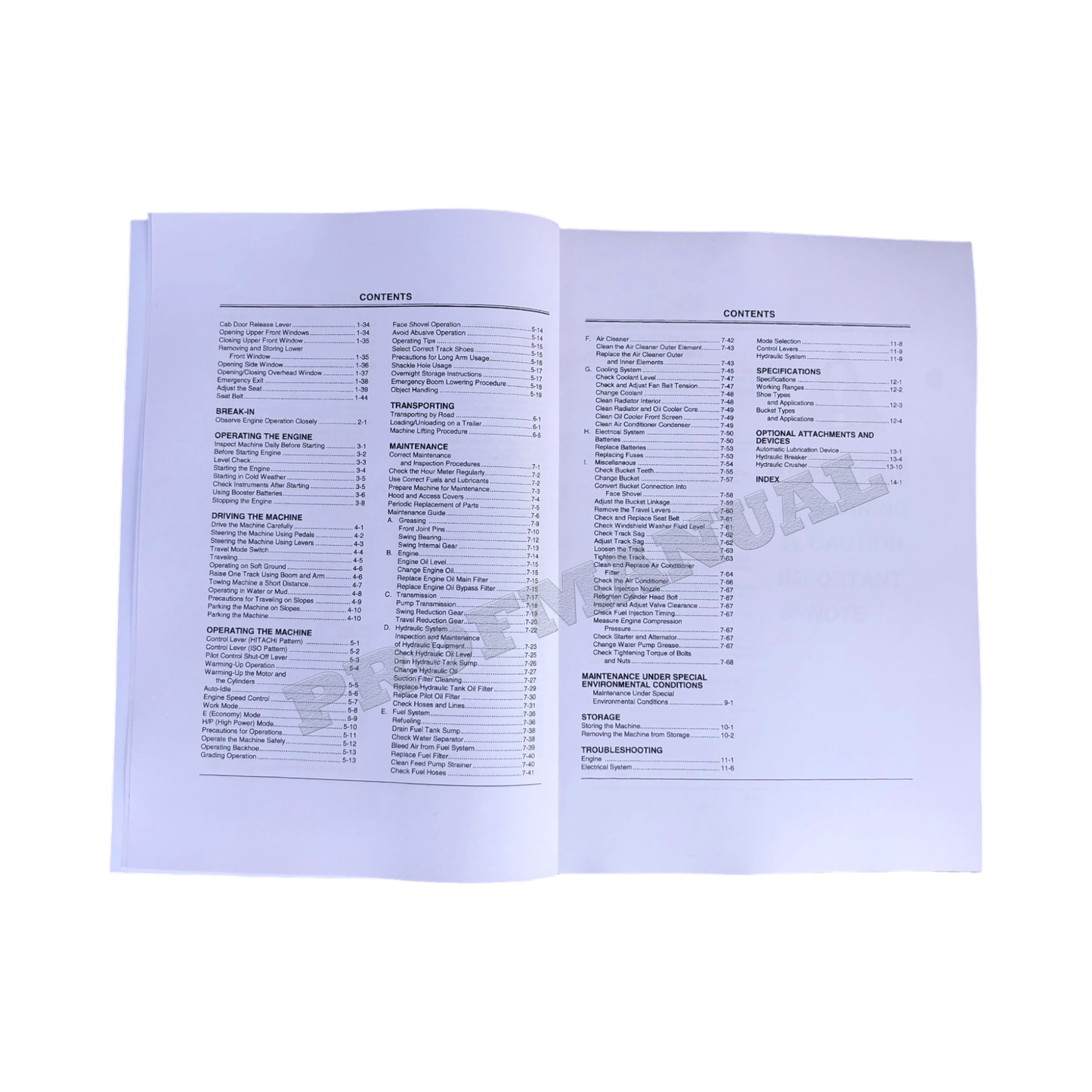 HITACHI EX150LC-5 EXCAVATOR OPERATORS MANUAL