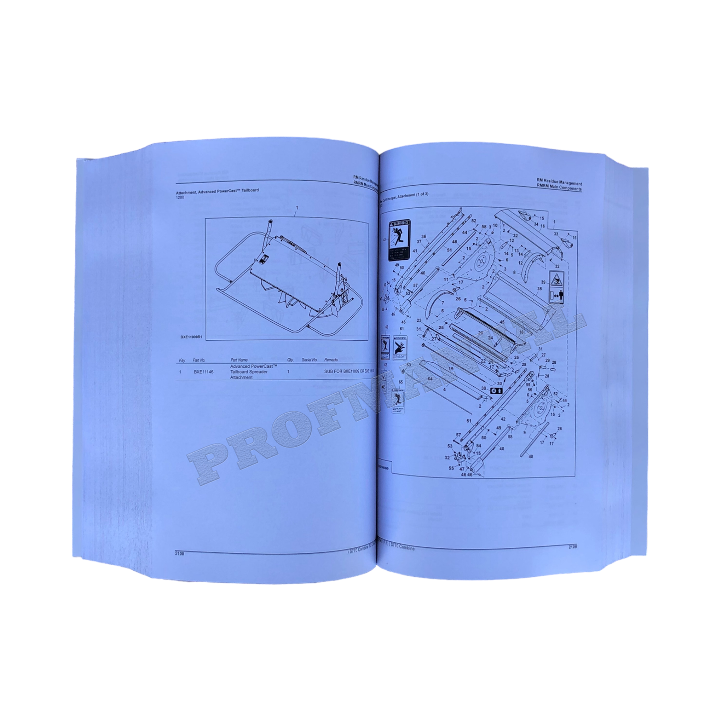 JOHN DEERE S770 MÄHDRESCHER-ERSATZTEILKATALOG-HANDBUCH + !BONUS!