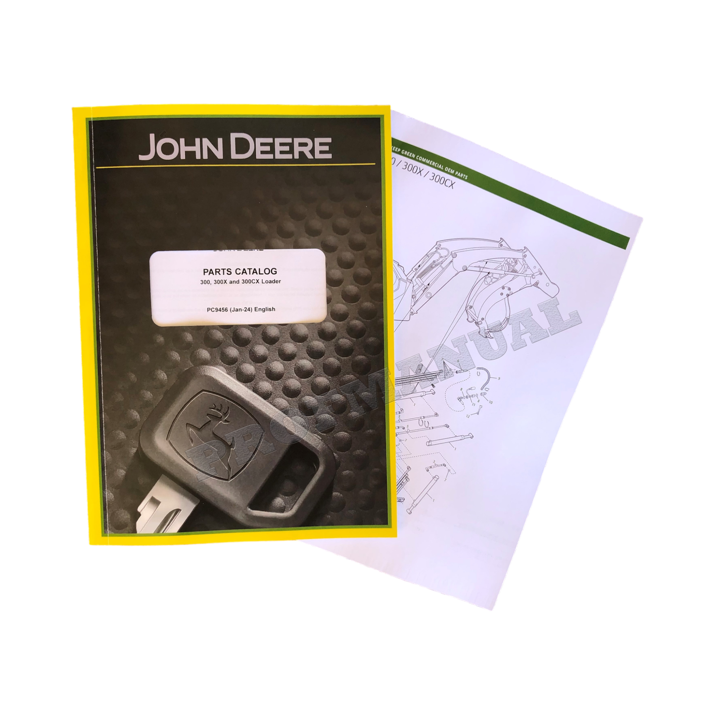 Ersatzteilkatalog für Lader John Deere 300, 300X, 300CX, Handbuch + !BONUS!